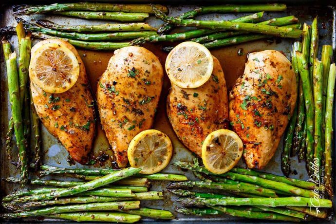Recipes - Honey Lemon Chicken Asparagus