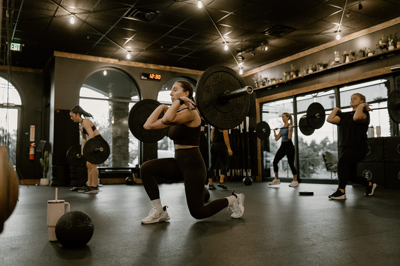 Barbell lunge at Vie Athletics Chandler